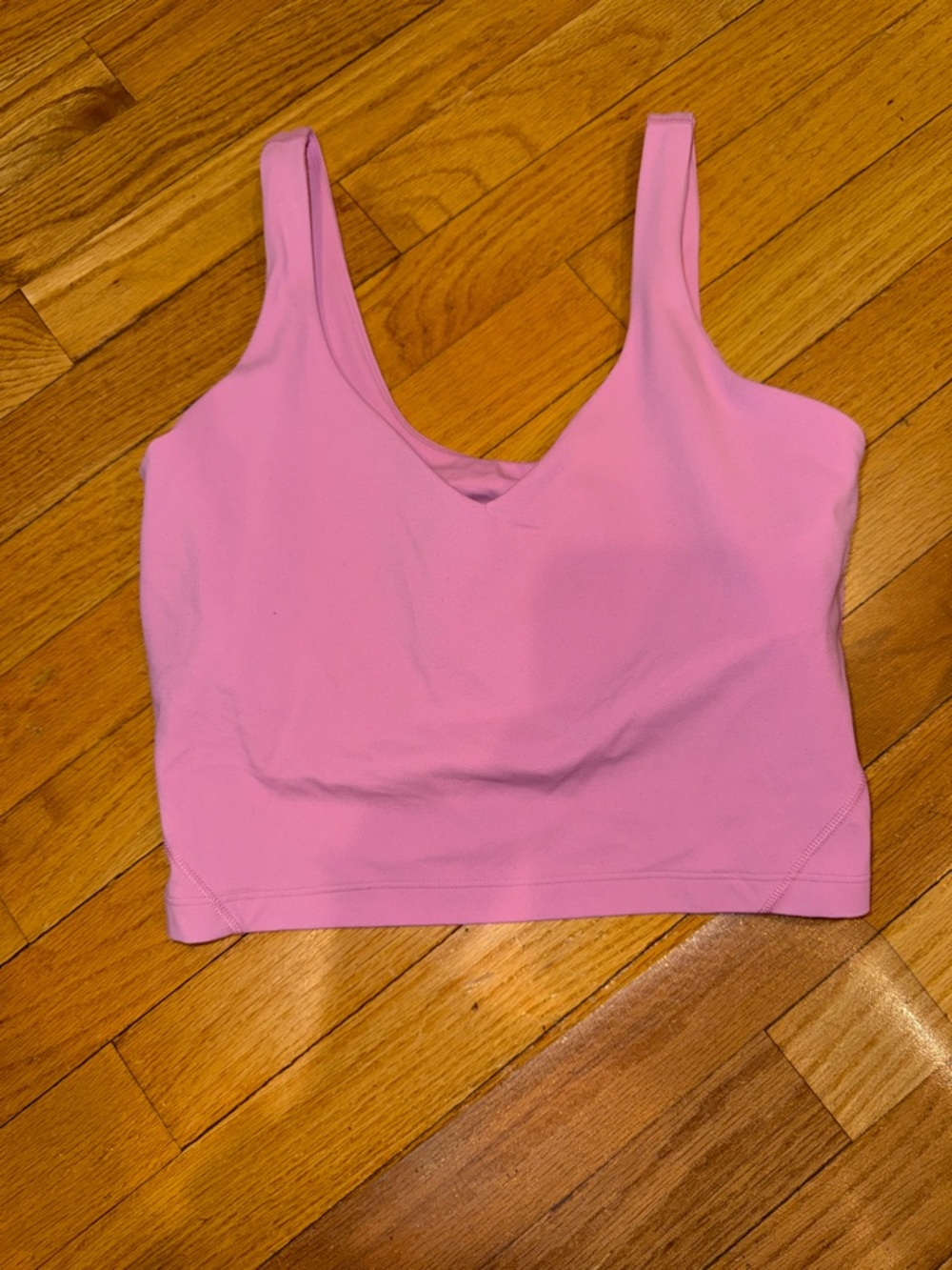 lululemon athletica Pink V-Neck Tank Top
